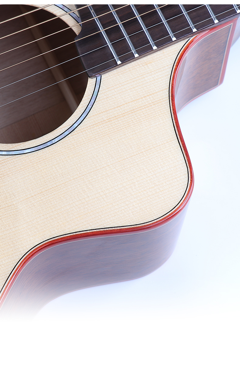 雅马哈全单加震吉他雅马哈am36寸旅行单板单民谣吉他加震电箱级演奏