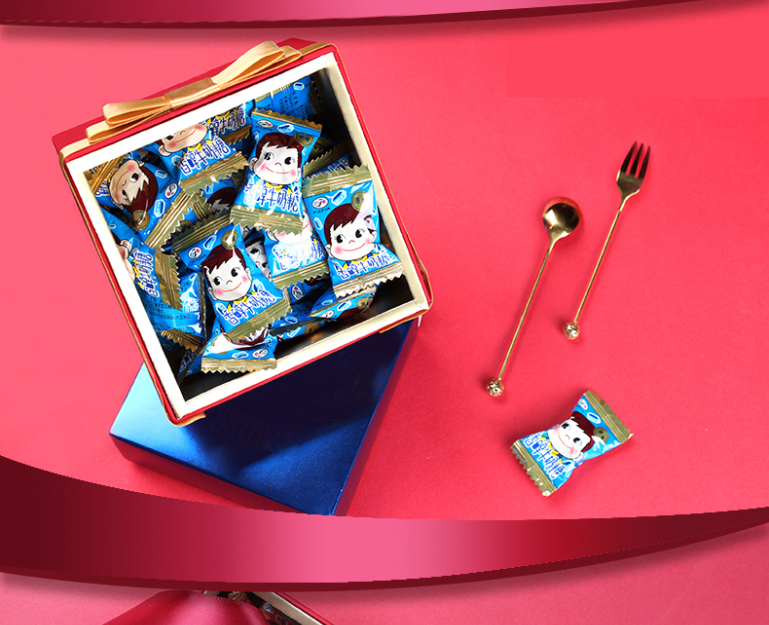 不二家2000克香醇牛奶糖约580粒包装牛乳糖糖果婚庆喜糖2公斤装2公斤