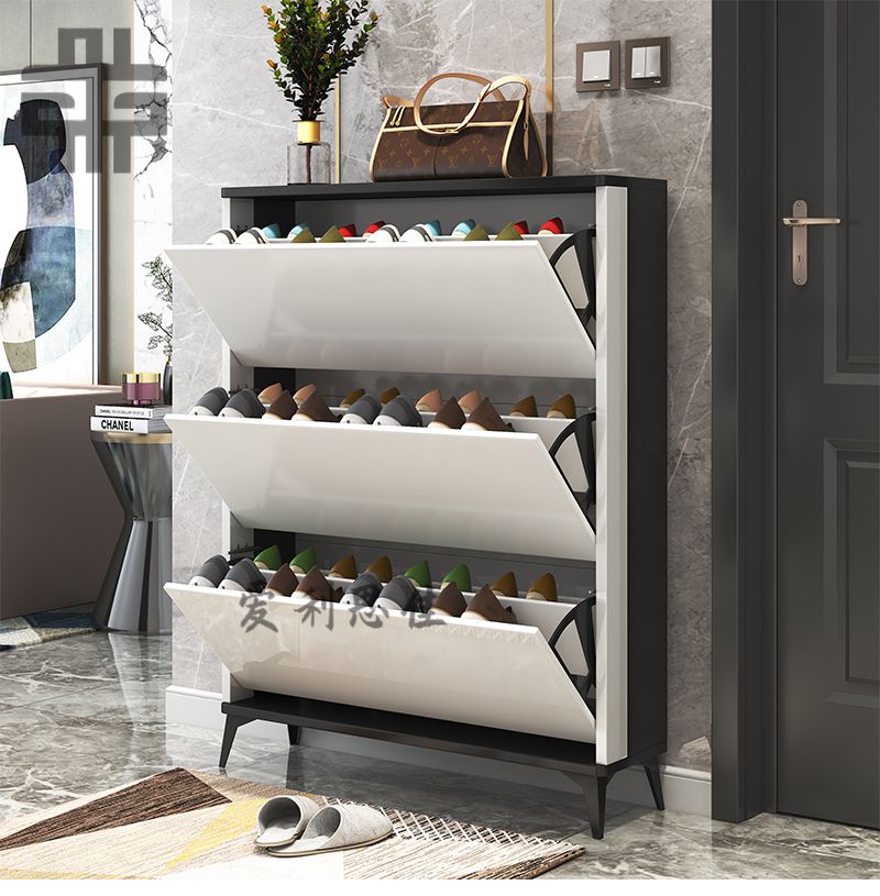 威赛星 斜插式鞋柜翻斗式鞋柜新款2020收纳家用进门口大容量小户型