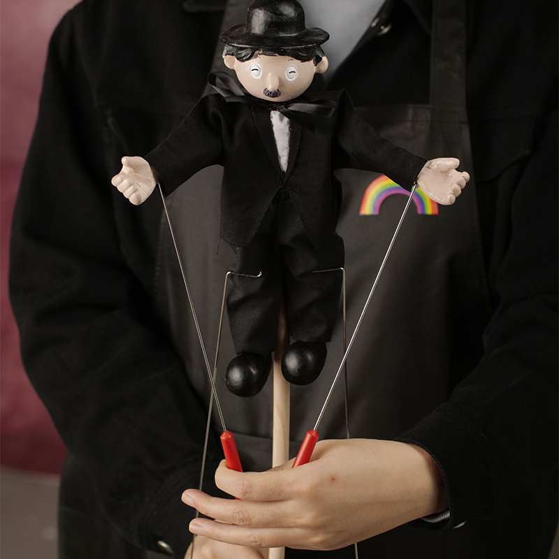 提线木偶 杖头木偶娃娃孙悟空新款傀儡人偶可动玩具提线木偶生日礼物