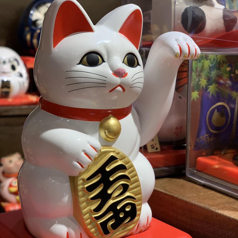 招财猫摇手车摆件福缘猫自动招公室车载小摆件汽车迷你装饰品太阳能摇