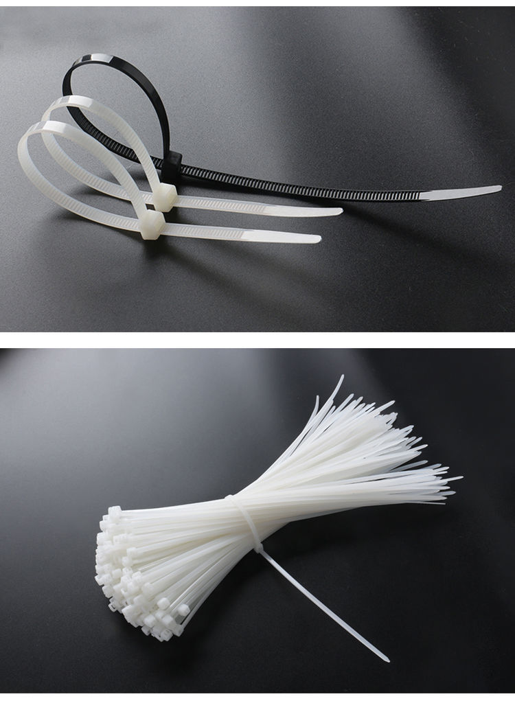 自锁式尼龙扎带大中小号黑捆绑束线带固定易拉得扎不错塑料带黑色宽50