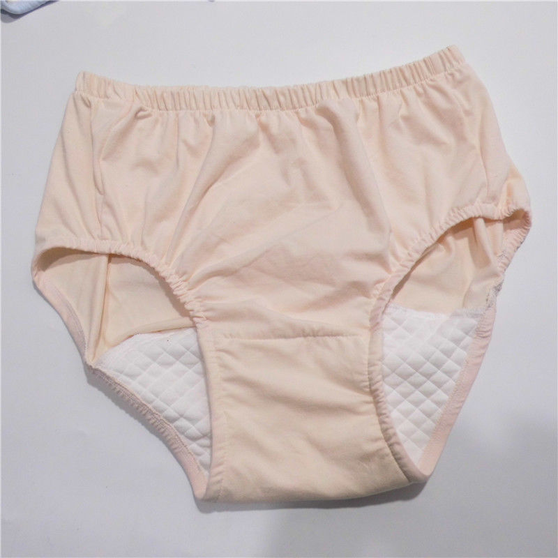 衷黎瘫痪失禁老人隔尿裤女裆部尿不湿隔防水内裤成人可洗尿布裤深灰80