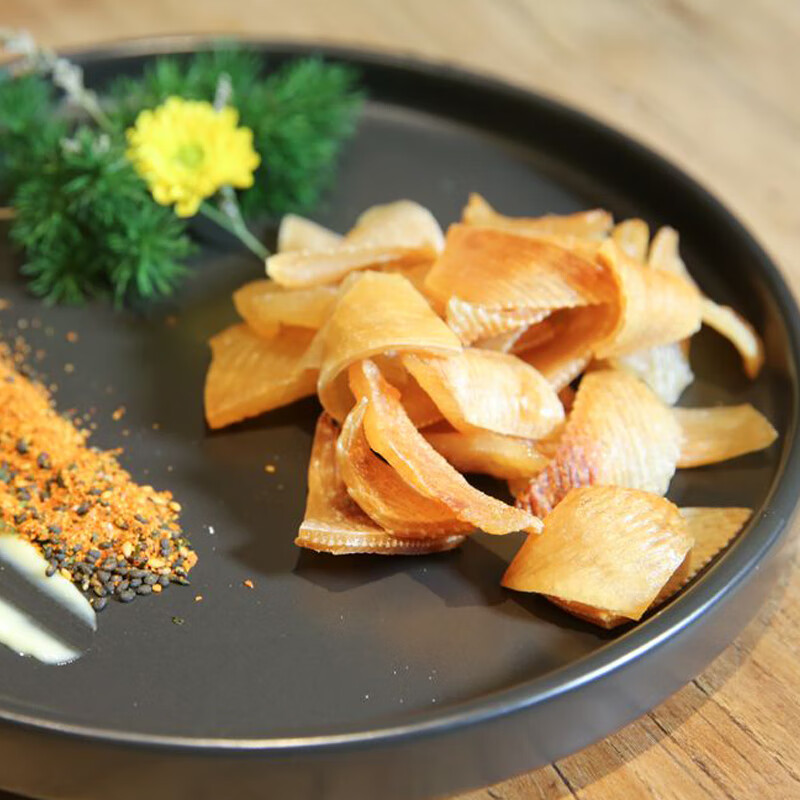 橙伯乐 调味鳐日式料理食材烧烤腌制鳐半成品咸鱼干1kg新鲜 鳐鱼翅约