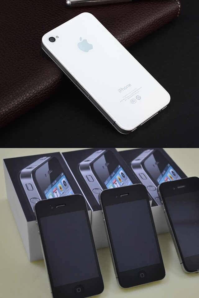 二手苹果iphone4s4代通苹果4s备用苹果5s苹果6s老人学生手机苹果4wifi
