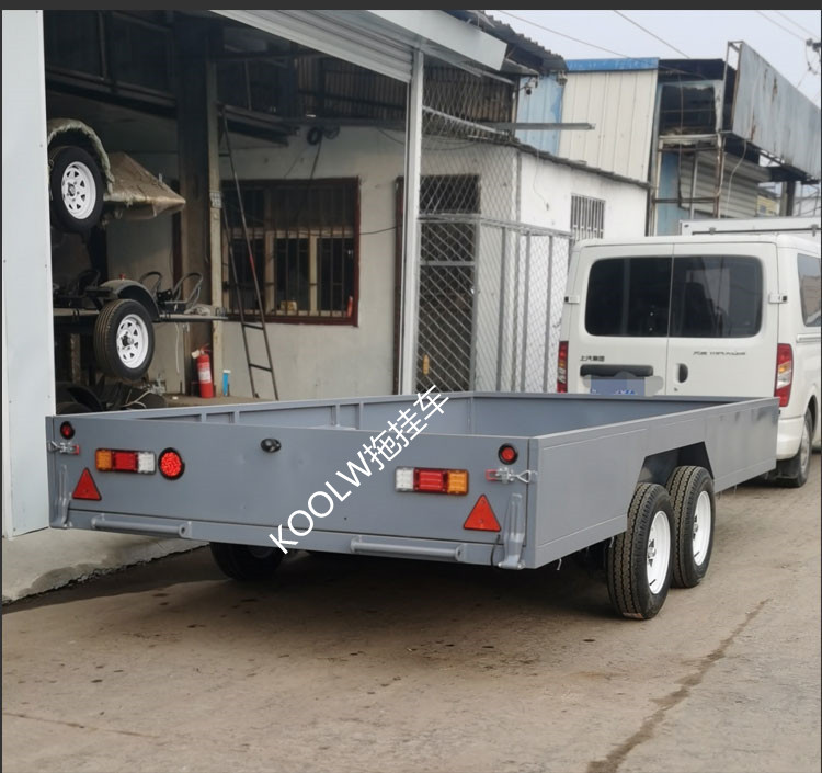 定制可上牌拖车越野汽车板车自驾游家用拖挂式小房车尾车挖机后挂车厢