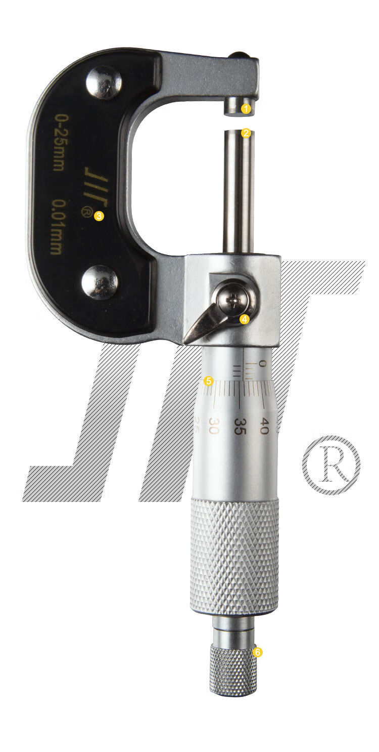 外径千分尺川牌025高精度螺旋测微器0.