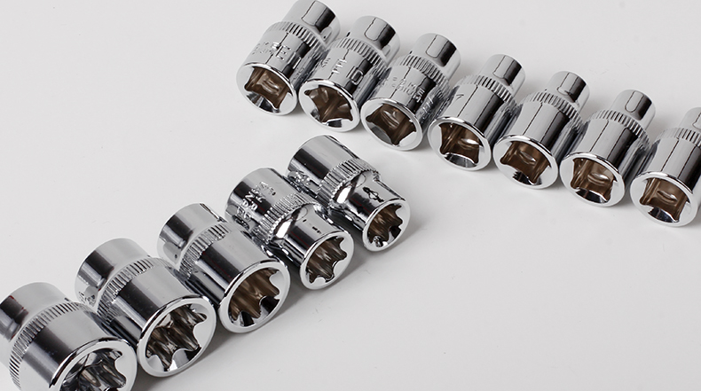 梅花套筒花型套筒e型套筒3/8中飞花键工具e10e12e14e16e18e20 澎涓