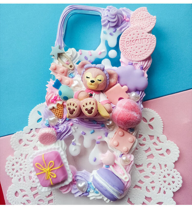奶油胶diy套装卡通动漫手机壳材料材料包手工自制自做制作奶油的堕落
