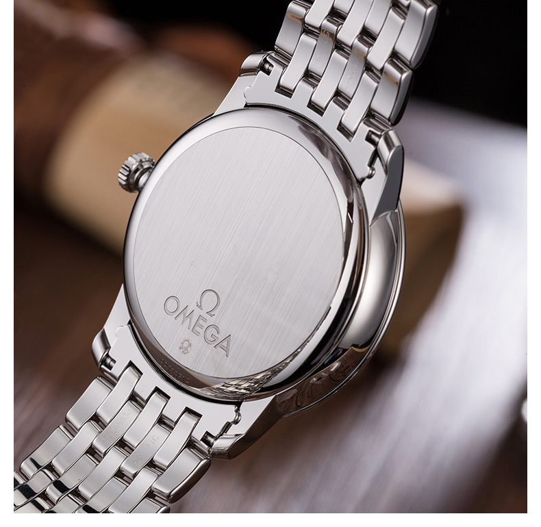 适用欧米茄蝶飞表带钢带 欧米伽男士精钢欧米加配件20mm 银色 20mm