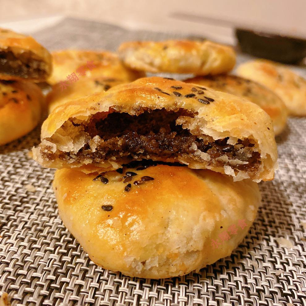 黄石猪油饼400g湖北特产香酥小吃传统手工糕点芝麻夹心馅饼 礼盒装800