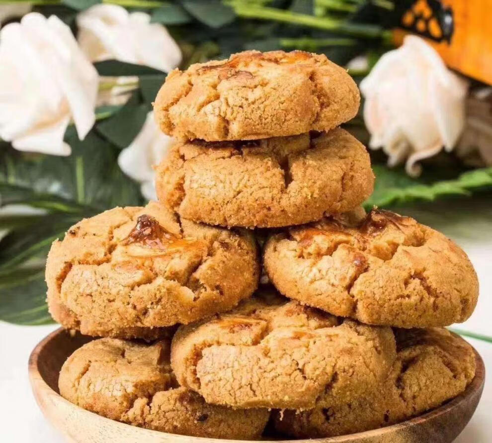 糕点暖家老桃酥450克罐装葱香原味传统宫廷糕点心休闲零食品炒糖两桶