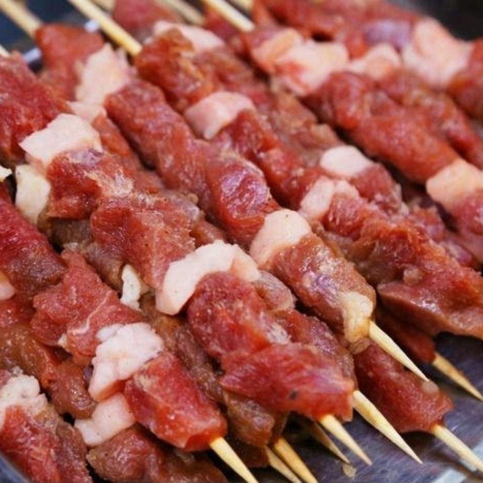 宁夏盐烤羊排烤肋条新鲜羊肉串新鲜烤羊排5斤