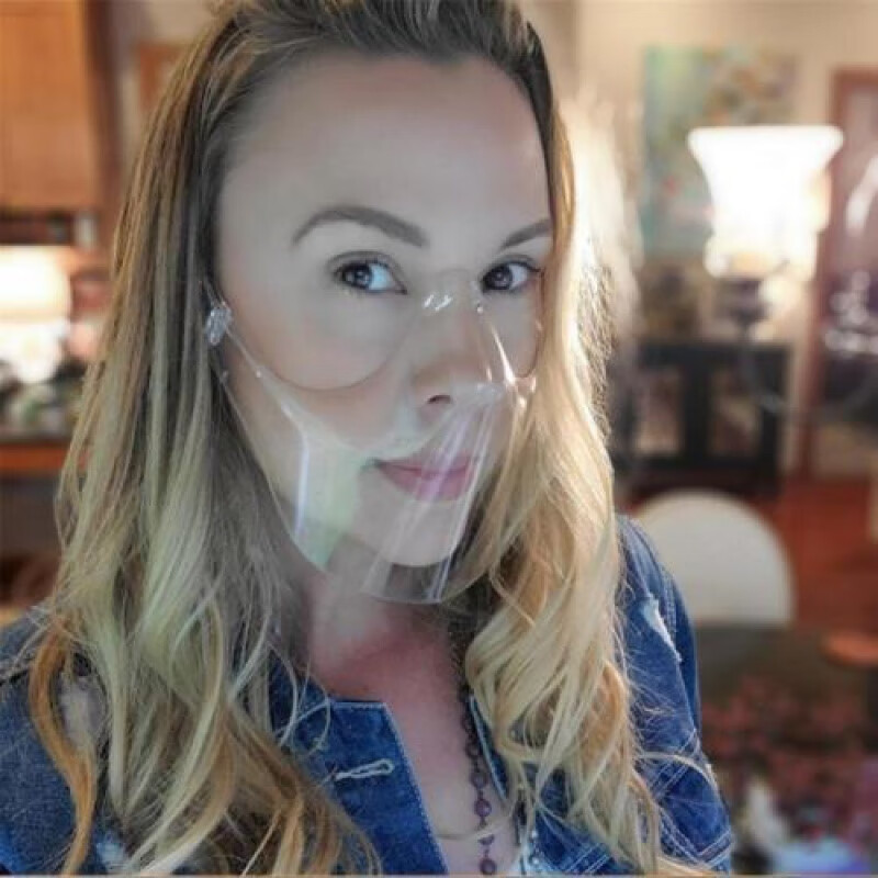 新品透明口罩明星透明口罩口鼻罩防灰尘可清洗3立体夏季全透塑料同款