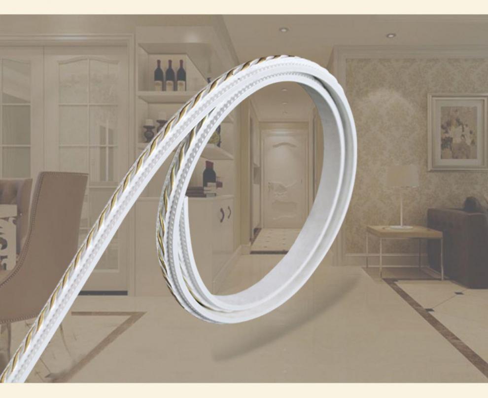 镜子包边条 自粘 玻璃 封边装饰塑料边框滚石膏材料软线镶边收口 大款