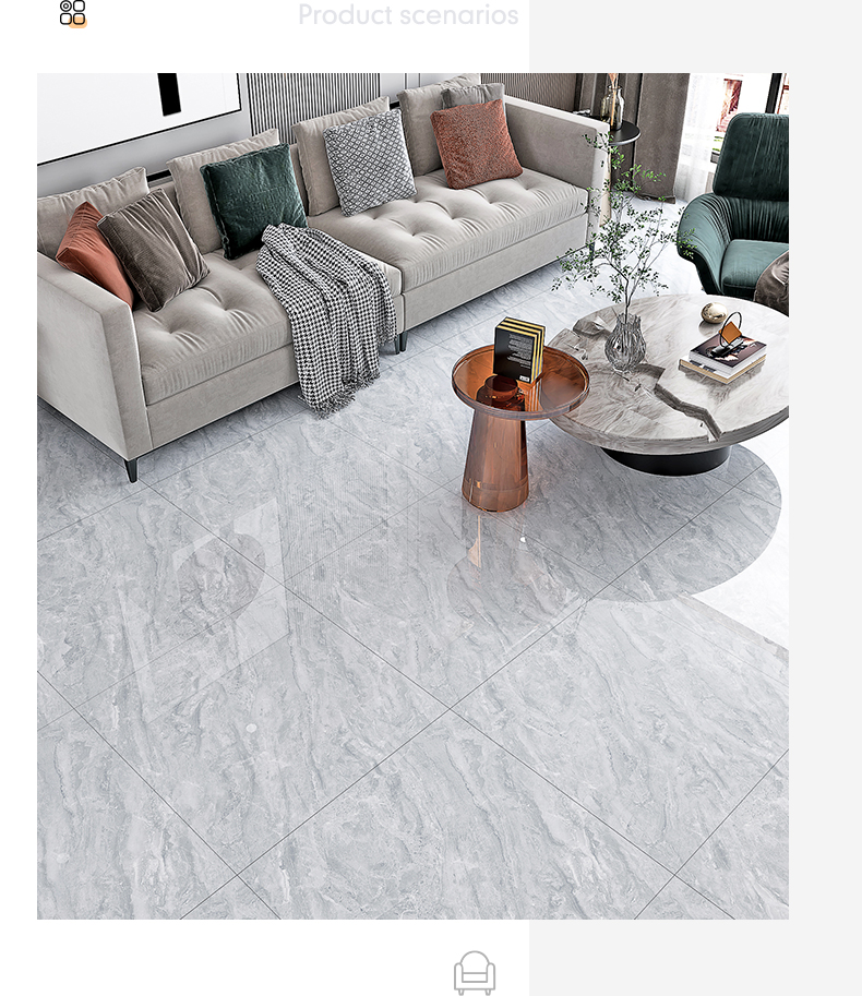 瓷砖800x800 钻石釉通体大理石瓷砖地砖800x800客厅防滑耐磨地板砖 tl
