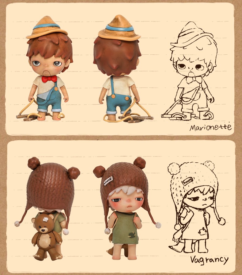 限时秒杀泡泡玛特盲盒hirono小野系列盲盒theotherone狐狸失忆夏季