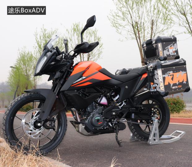 适用于ktm390adv三箱边箱尾箱架改装护杠快拆保护铝合金 32l 45l三箱