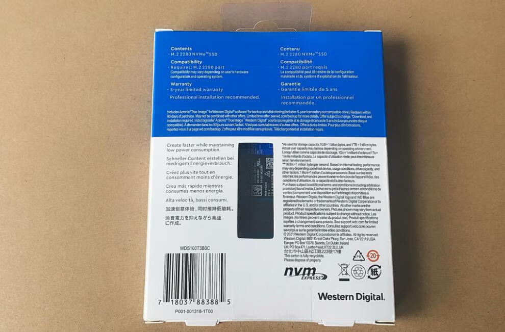 wd西数sn550sn570500g1tb蓝盘m.