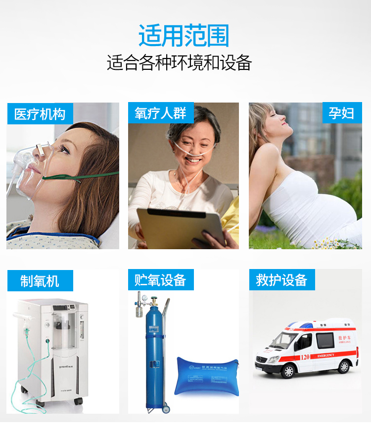 医用吸氧面罩婴幼儿童成人大号氧气面罩一次性使用输氧面罩鼻吸管18米