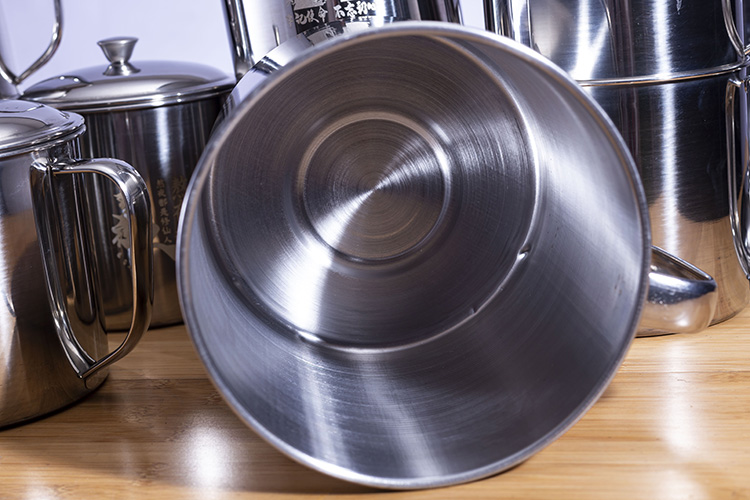 秀禧 不锈钢茶缸马克杯不锈钢不锈钢大茶缸子超大号带盖泡面碗老式