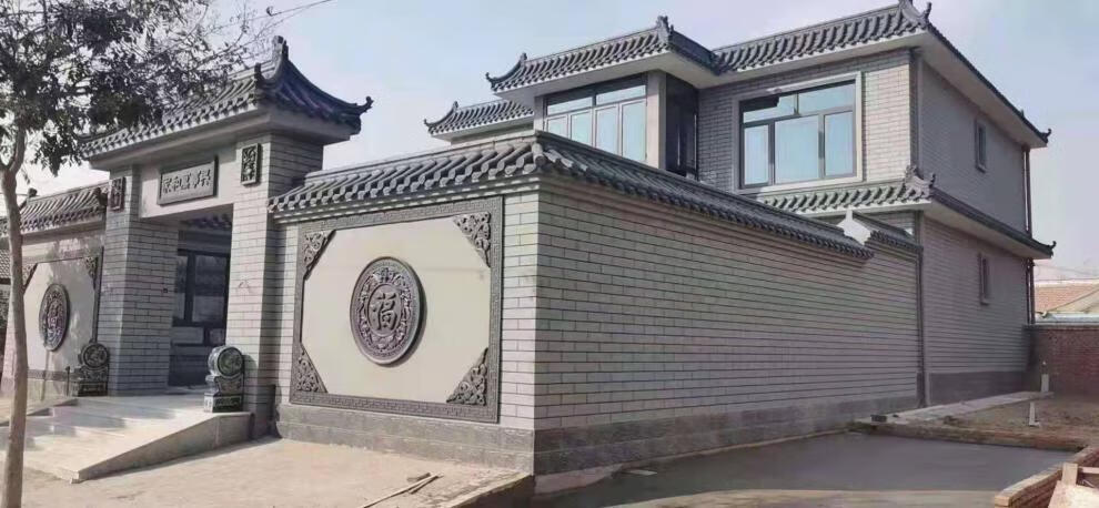 围墙水泥花窗水泥花窗仿古中式四合院影壁围墙装饰镂空砖雕新扇形梅兰