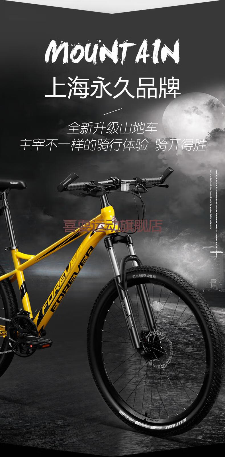 2022新款dtfly飞行风暴山地自行车成人26寸架变速双碟刹越野男女小