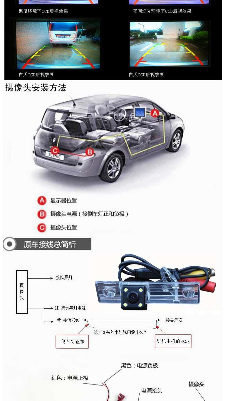 五菱宏光s之荣光v宝骏630/730/310w/560高清夜视倒车影像后摄像头
