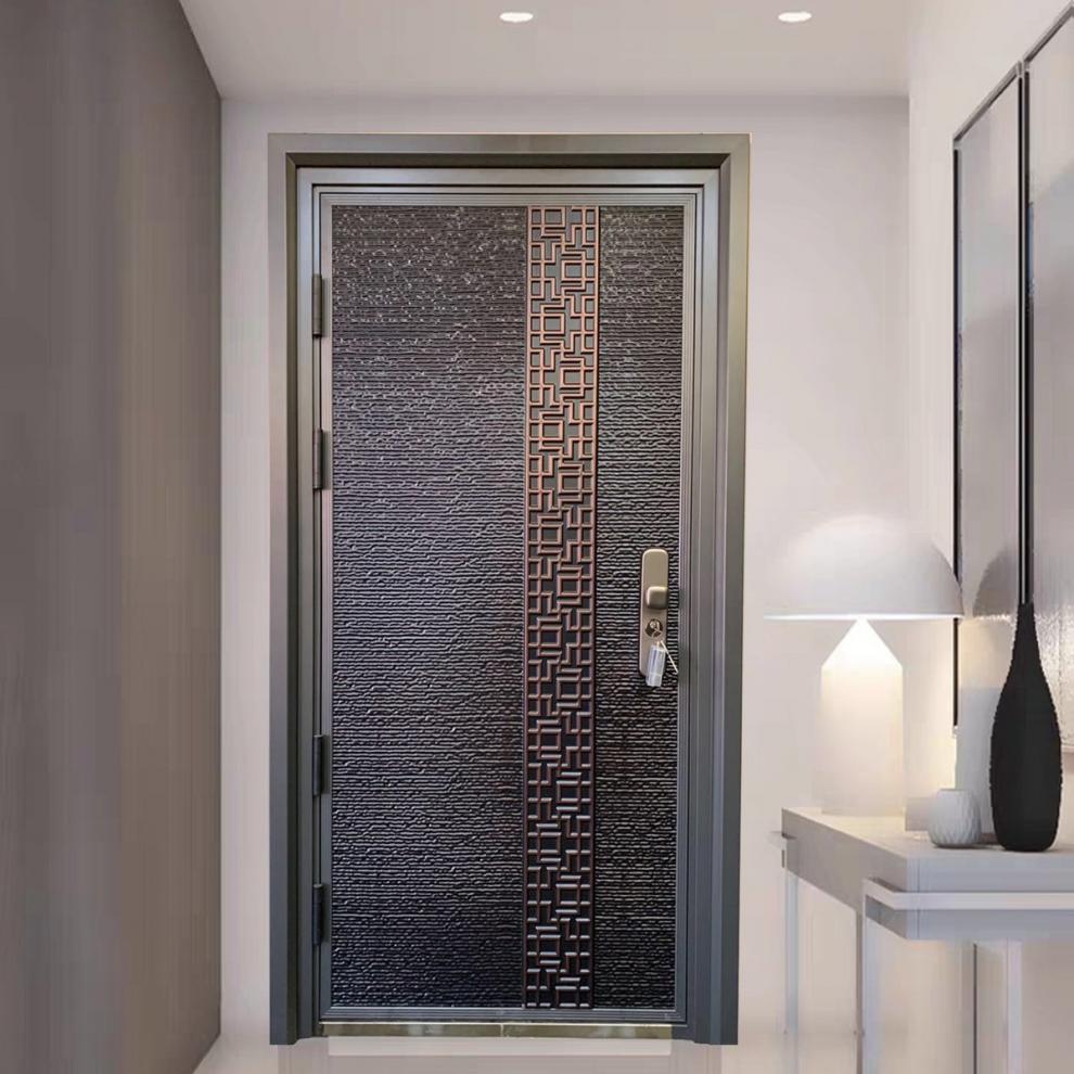 新中式风格甲级防盗门入户门进户门防撬安全防盗门静音楼房门定制