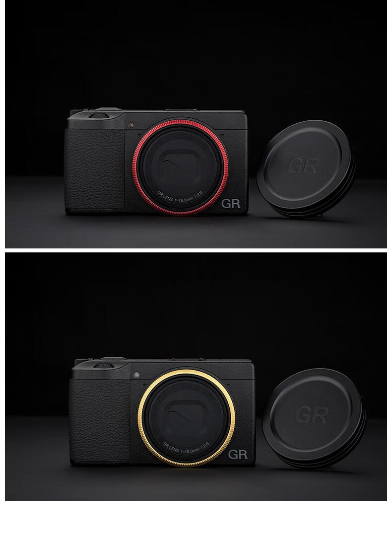 炫辉全新升级jjc适用理光gr3镜头圈gr3gr3iii装饰环替代理光gn1镜头环