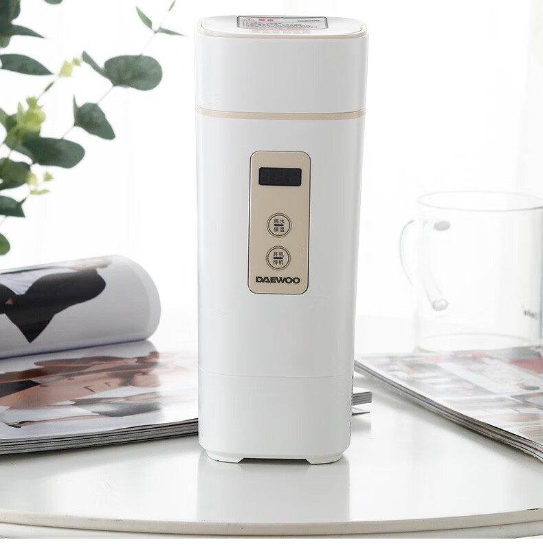 韩国大宇便携烧水壶电热水杯小型烧水杯旅行加热保温泡奶多档调温 椰