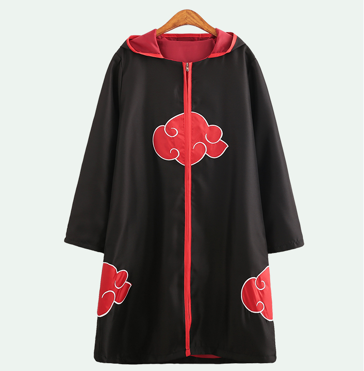 cos服 火影忍者宇智波鼬鸣人晓组织披风cos服动漫周边cosplay红云袍