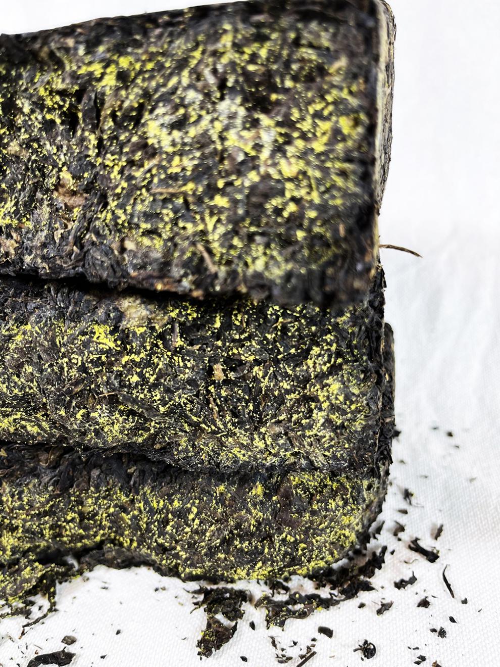 五折湖南特产金花茯茶茯砖黑砖茶陈年老茶特级金茯茶1kg