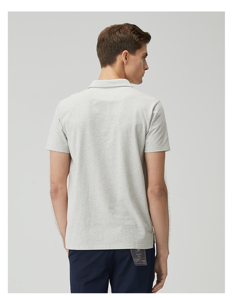 marcopolo马可波罗奢侈品男装2021年春季男士前短后长时尚简约商务