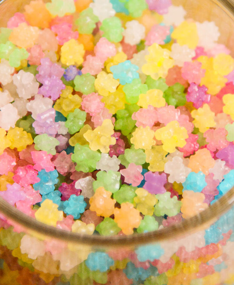 五彩星星糖 金平糖300克 漂流瓶许愿糖流星糖创意糖果零食定制 袋装