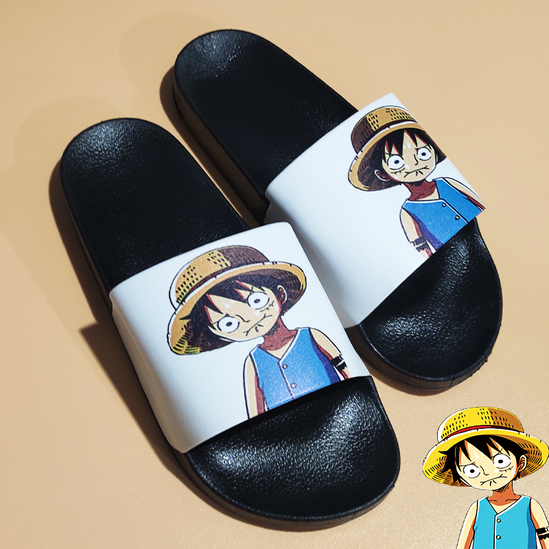 海贼王路飞拖鞋男夏室内家用洗澡火影水墨外穿软底个性新款新款路飞45