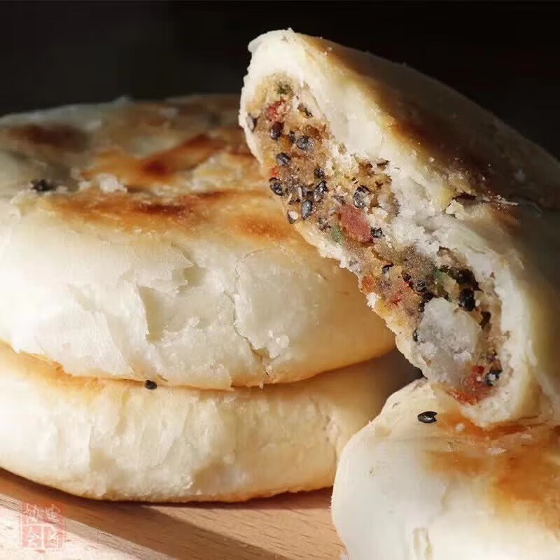 湖北特产传统手工老月饼冰桂酥月10枚麻城罗田特产冰糖红绿 10枚筒冰