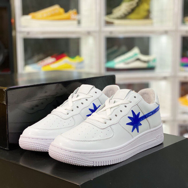 耐克starwalk豹纹粉星鞋纯黑白色蓝镭射流星联名男女小众休闲板鞋