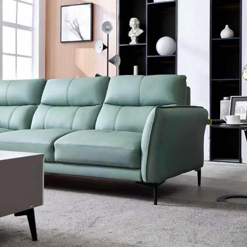 真皮沙发头层牛皮简约客厅家居 富牌家居沙发头层牛皮客厅小户型大