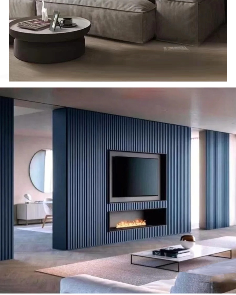 实木小长城板格栅凹凸形护墙板轻奢客厅背景墙电视墙木饰面装饰板