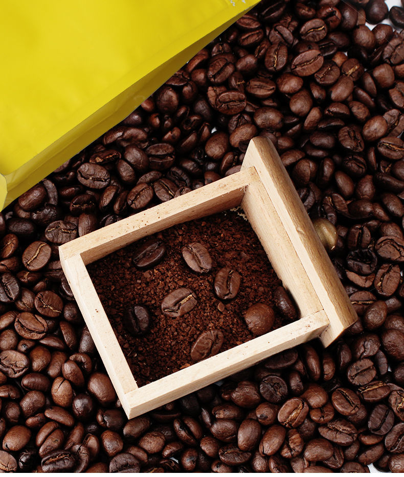 意式蓝山风味咖啡豆新鲜烘焙意大利特浓咖啡馆专用现磨黑蓝山口味454g