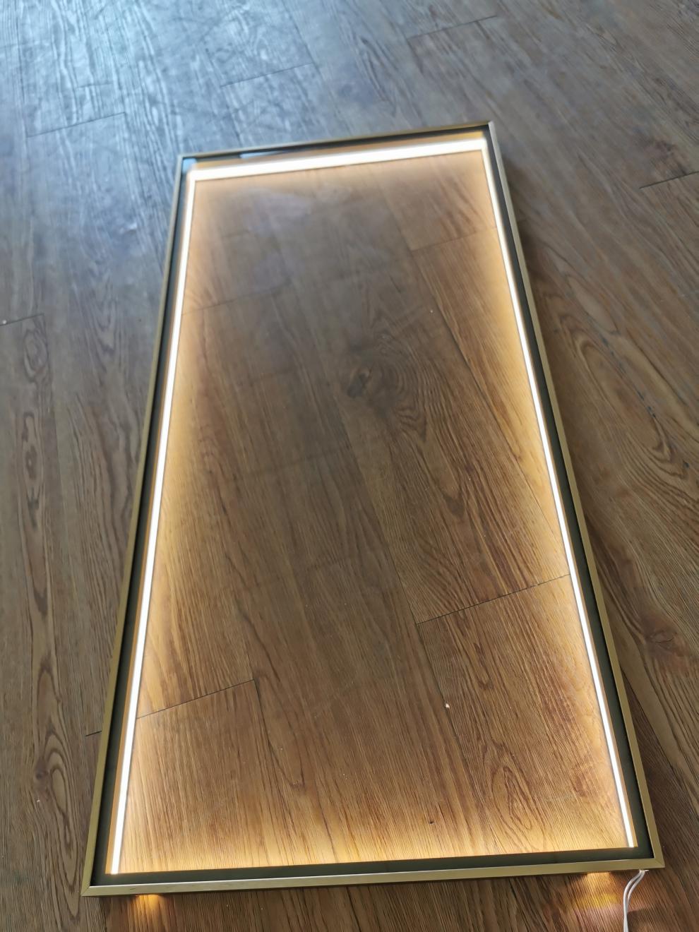 极简铝框窄边钢化玻璃门推拉门衣柜酒柜衣帽间书柜平开门工厂定制