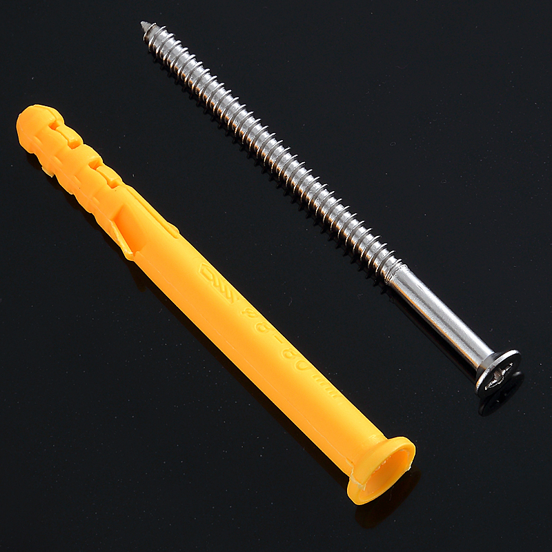 不锈钢小黄鱼管美固钉塑料膨胀螺丝加长膨胀管地龙钉660880不锈钢螺丝