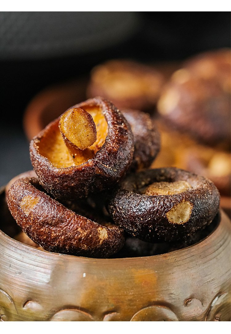 隐谷野 香菇脆片 脱水蔬菜干蘑菇干 即食果蔬零食 100罐装 原味