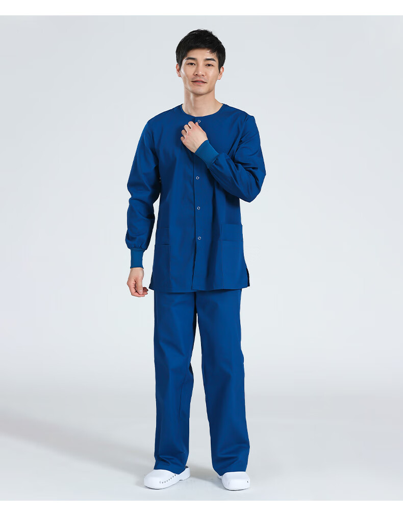按扣款手术室巡回服长袖洗手衣开衫外套医生护士外出服套装工作服