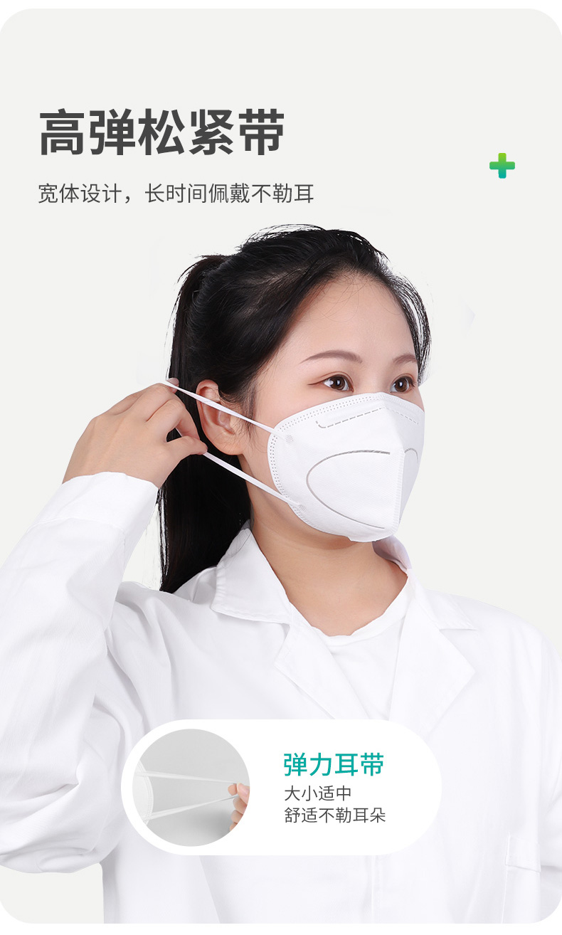 秝客医用防护口罩防尘口罩口罩25五层防护折叠式戴式独立装医用口罩