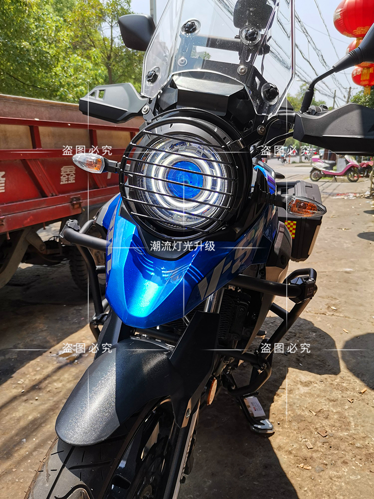 gsx250r大灯总成适用gw250f/dl250/gsx250r改装海5双光透镜氙气灯天使