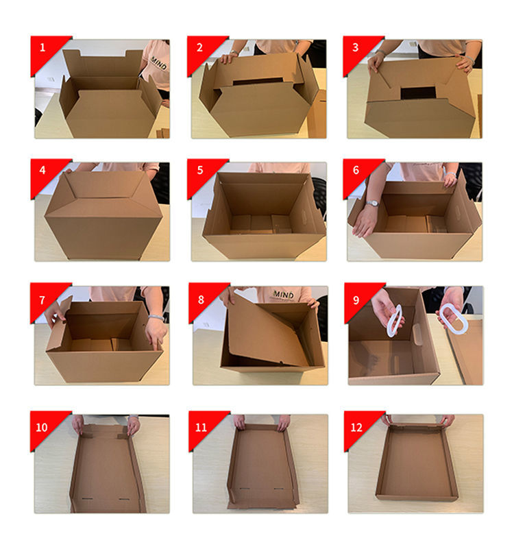 迎新必备纸质收纳箱带盖衣服收纳盒装书文件搬家箱储物整理纸箱礼物盒