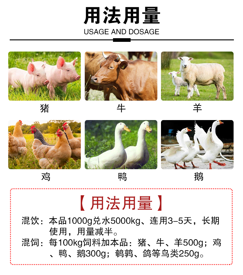 多维兽用多维速补猪牛羊鸡鸭鹅补充营养维生素兽药饲料添加剂1袋价格