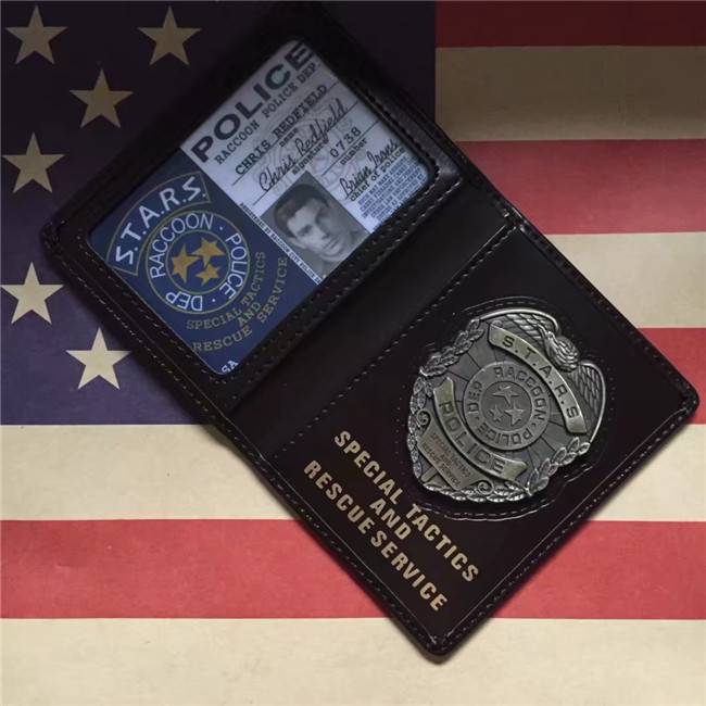 生化危机证件包 生化危机stars金属徽章证件夹证件包可装驾驶证单机